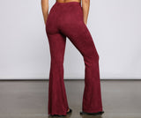 All That Flare Faux Suede Pants