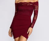 All That Lace Mini Dress