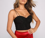 All that Shine Heat Stone Mesh Bustier
