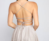 Ariana Glitter Knit Party Dress