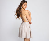 Ariana Glitter Knit Party Dress