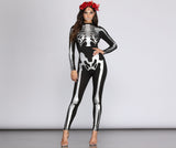 Bad To The Bone Metallic Catsuit