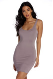 Basic Scoop Mini Dress