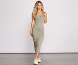 Basic Vibes Knit Midi Dress