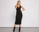 Basic Vibes Knit Midi Dress