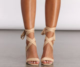 Basic Wrap Around Strap Block Heels