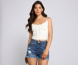 Best Life Ruched Crop Top