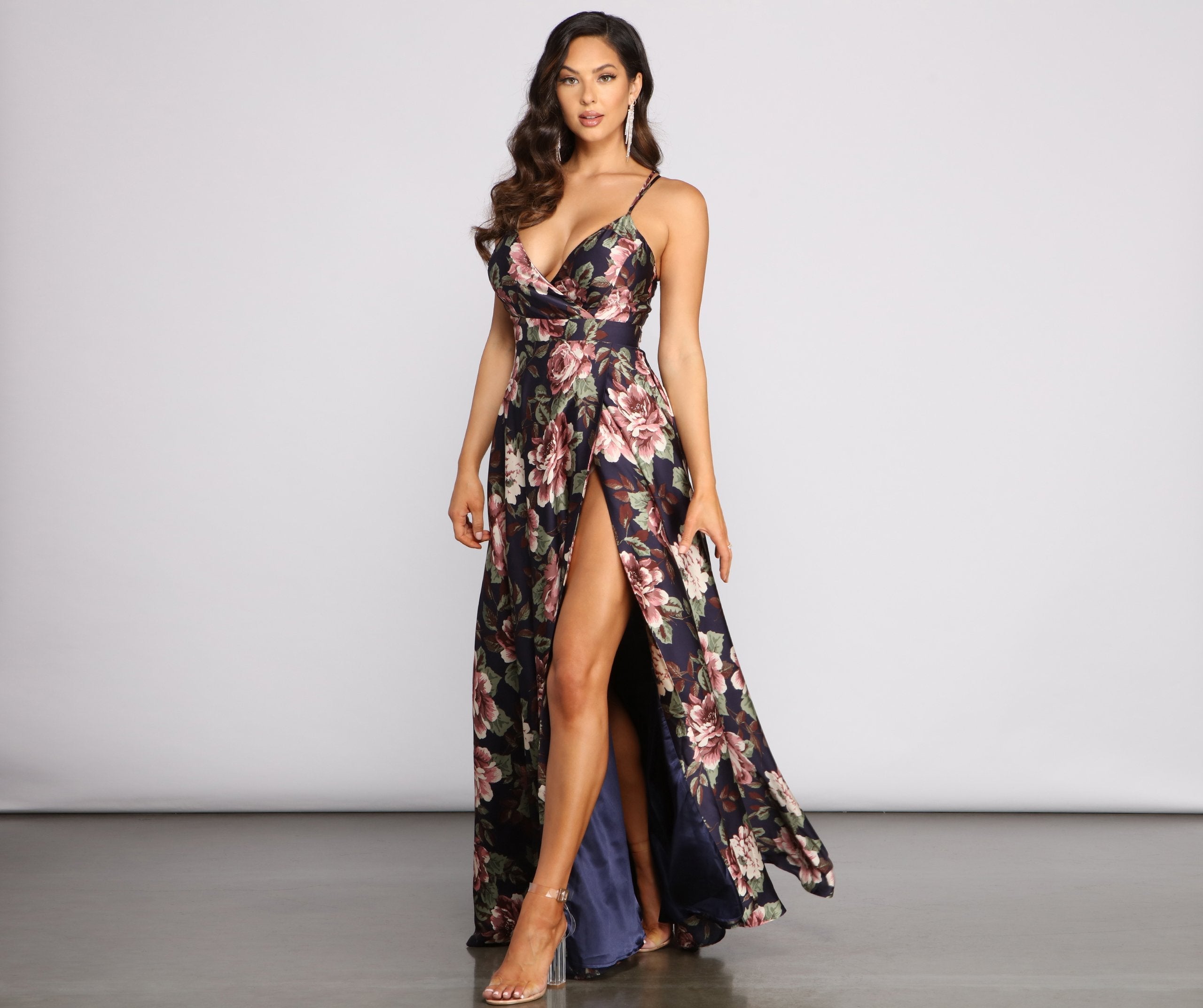 Betty Formal Floral A-Line Dress
