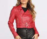 Biker Chic Crop Jacket