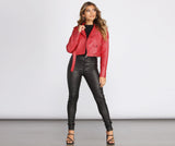 Biker Chic Crop Jacket