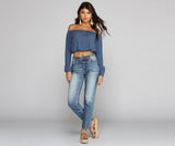 Billow Talk Crop Top