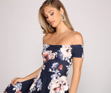 Blooming Beauty High-Low Skater Dress