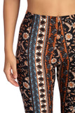 Boho Wanderer Paisley Flared Pants