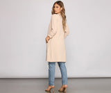 Boss Babe Crepe Longline Blazer