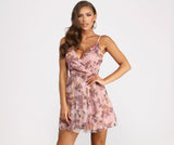 Cam Floral Sequin Party Dress