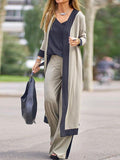 Casual Cardigan Sling Straight Pants Three-Piece Suit