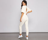 Comfy Vibes Ribbed Knit Jogger Jumpsuit