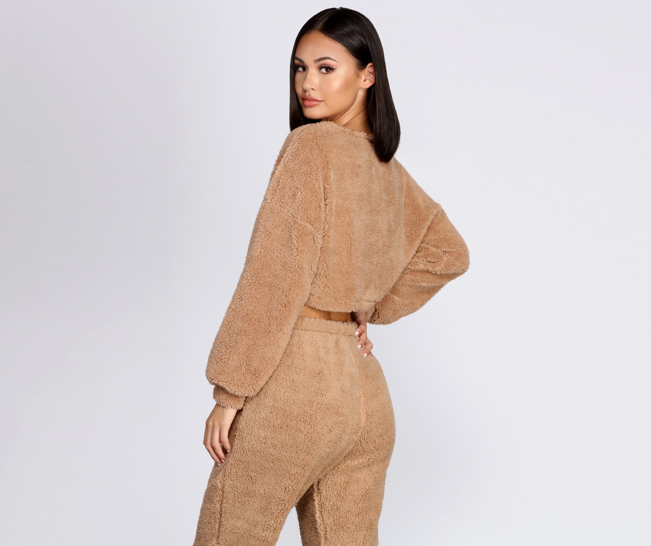 Cozier Than Ever Sherpa PJ Top