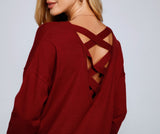 Cozy Basic Lattice Back Tunic