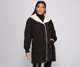 Cozy Up Lange Pufferjacke