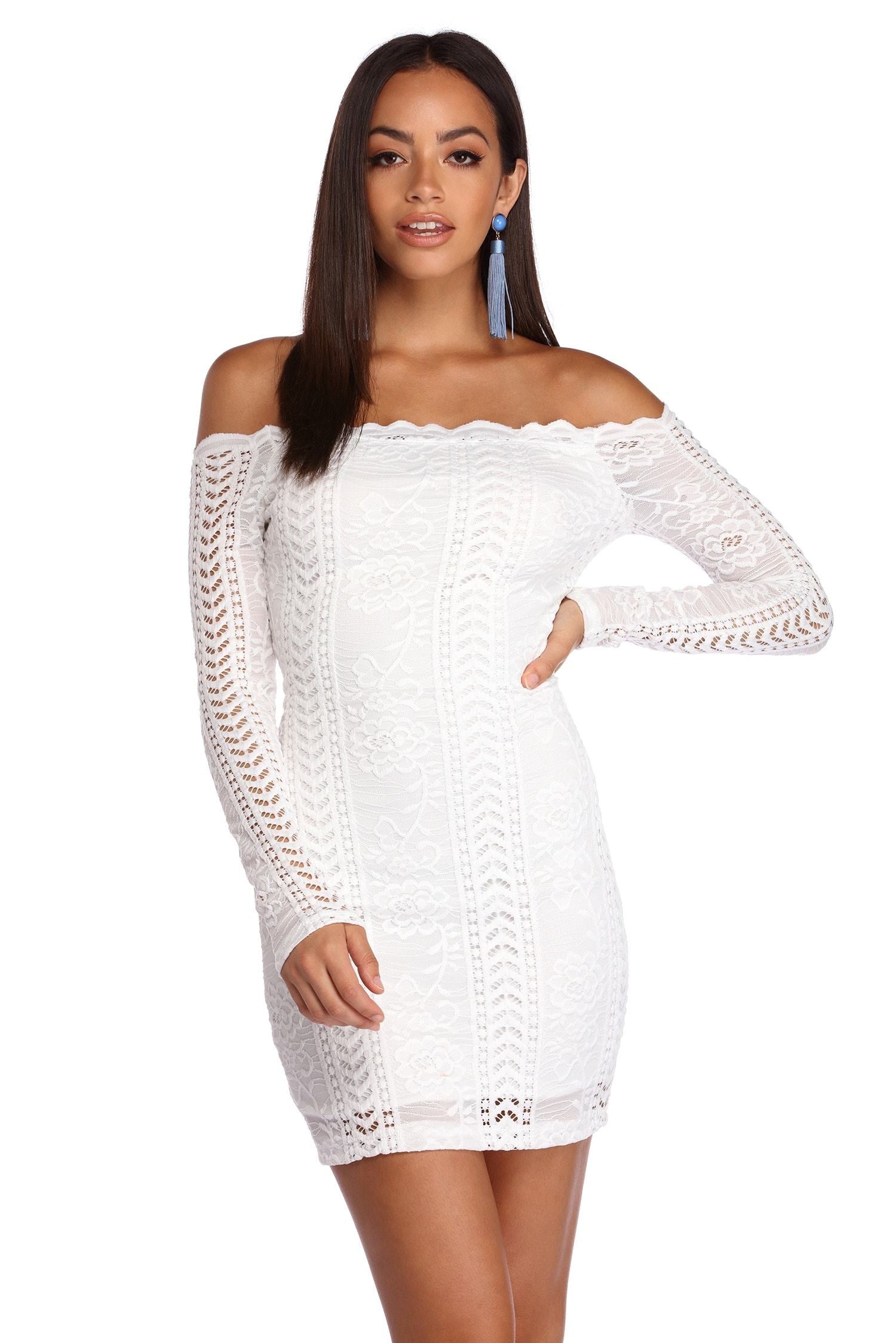 Crocheted With Love Off Shoulder Dress