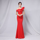 Delana Elegant Formal One Shoulder Dress