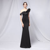 Delana Elegant Formal One Shoulder Dress