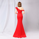 Delana Elegant Formal One Shoulder Dress