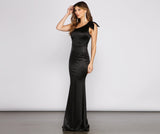 Delana Formal One Shoulder Satin Dress