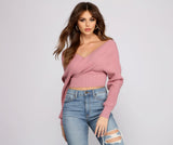 Doll It Up Open Back Ribbed Sweater