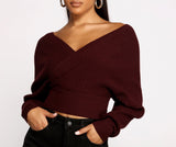 Doll It Up Open Back Ribbed Sweater