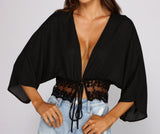 Dreamy And Chic Tie-Front Top