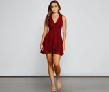 Effortless Beauty Chiffon Skater Dress