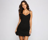 Effortless Beauty Ruffled Mini Dress