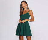 Vestido skater de belleza sin esfuerzo