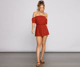 Effortless Style Off-The-Shoulder Romper