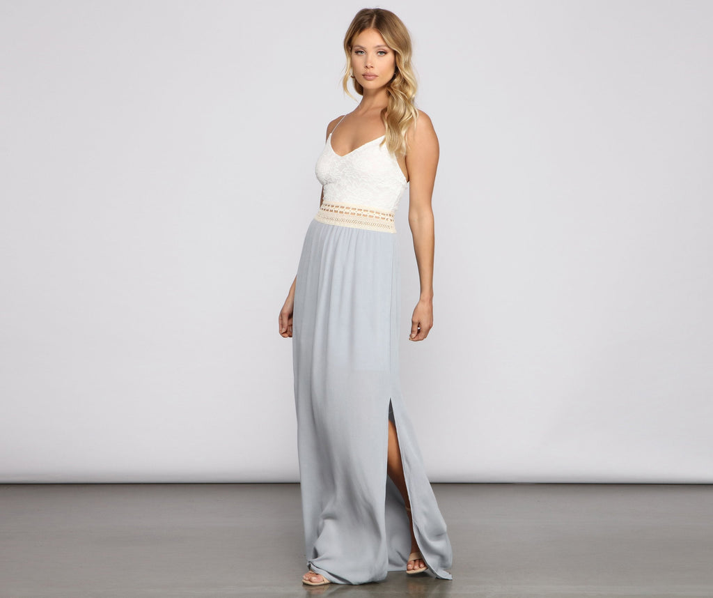 Wish You Were Here Crochet Maxi Dress main image 0