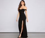 Elandra Formal Off The Shoulder Heat Stone Dress