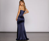 Emilia Draped Satin Gown