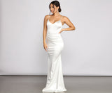 Emilia Draped Satin Gown