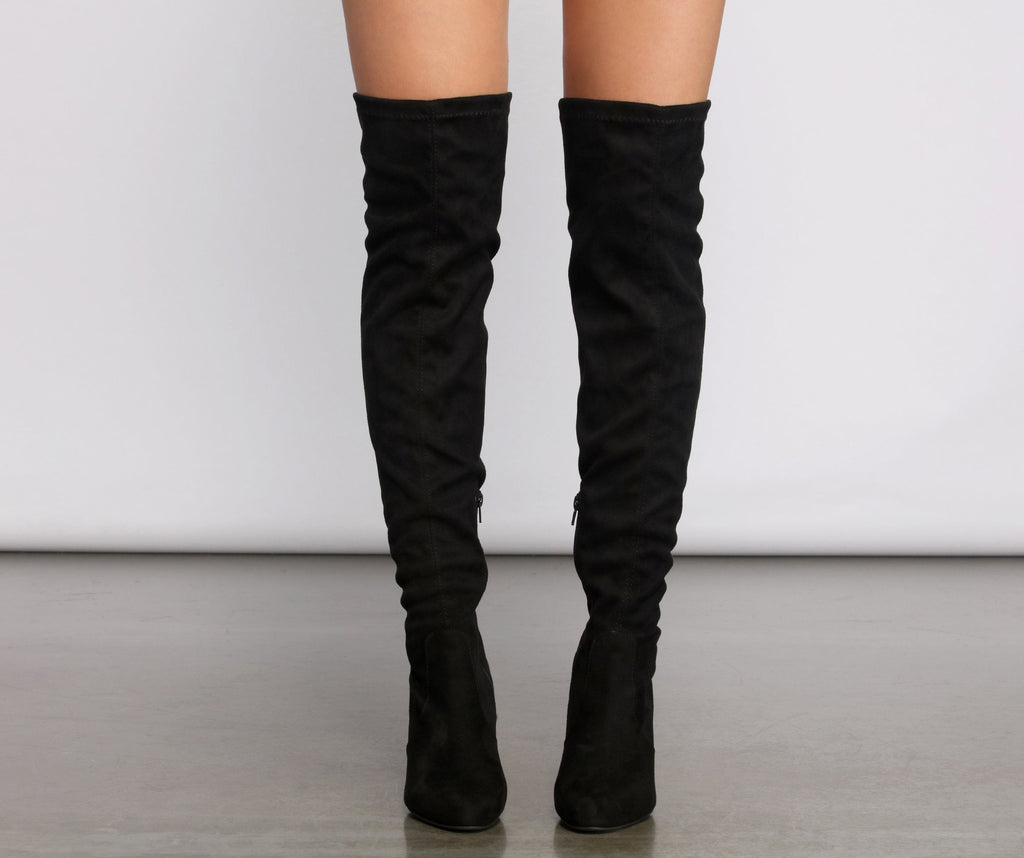 stiletto thigh high boots