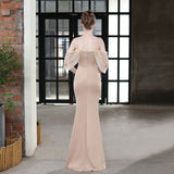 Evelyn V-Neck Off The Shoulder Mermaid Prom Dress