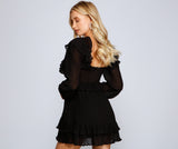 Everyday Chic Ruffled Mini Dress