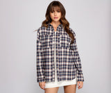 Flannel Mood Button Down Top