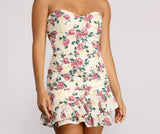 Floral Feels Ruffle Mini Dress