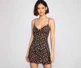 Floral Passion Sleeveless Mini Dress