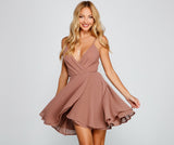 Flutter Away Layered Skater Dress