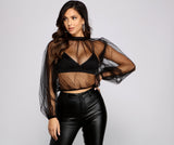 Forever Chic Sheer Woven Top