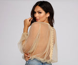 Forever Chic Sheer Woven Top