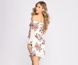 Fresh Start Floral Off Shoulder Dress